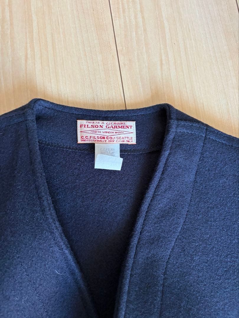 【美品】【即日対応】USAメイド　C. Filson Co. ネイビー ベスト