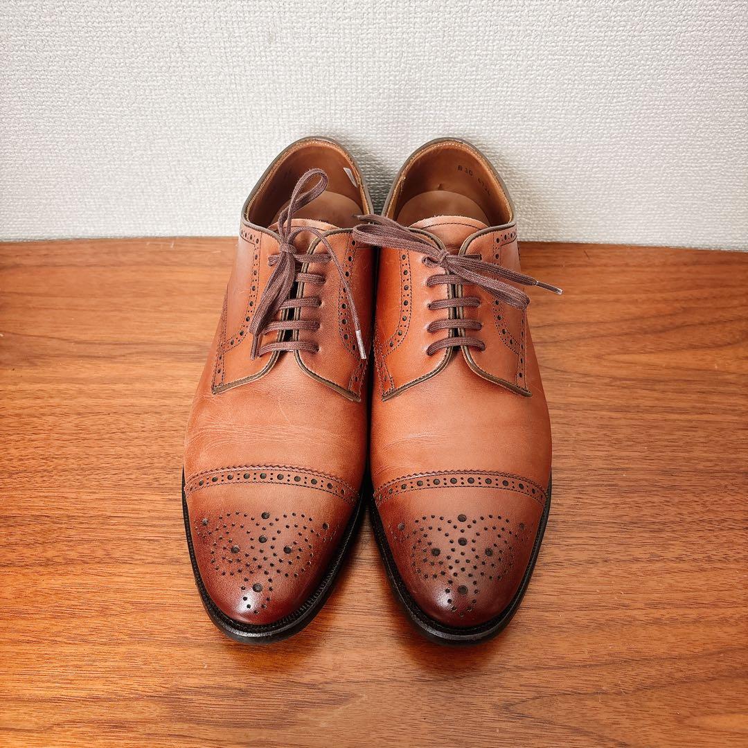 美品 REGAL 外羽根 メダリオン ストレートチップ ブラウン 25㎝