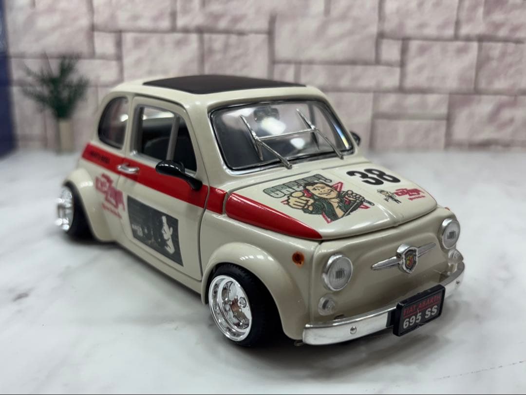 1/18ミニカー　アバルト スピードスターMK -Ⅰ深リムカスタム　矢沢永吉仕様