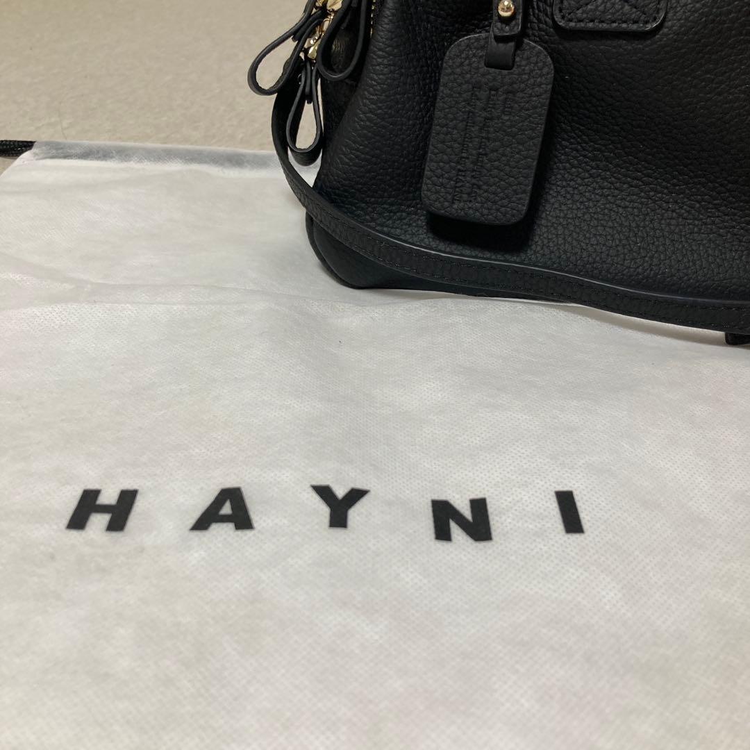 ブラックレザーショルダーバッグ