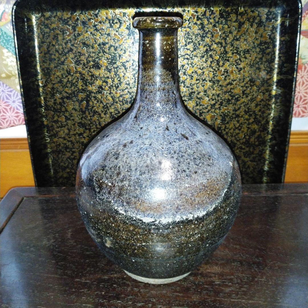 NO355 鍛冶町焼　徳利　岩手県