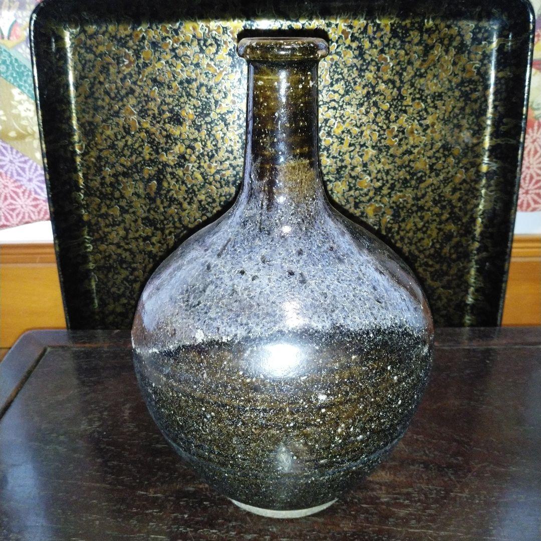 NO355 鍛冶町焼　徳利　岩手県