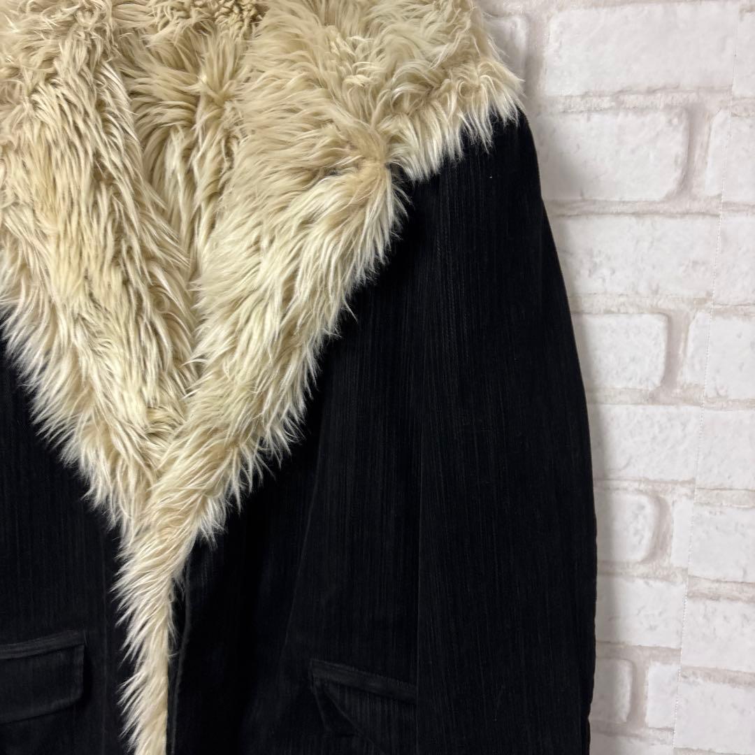 MONSIEUR NICOLE ファージャケット　お兄系　平成　y2k 黒