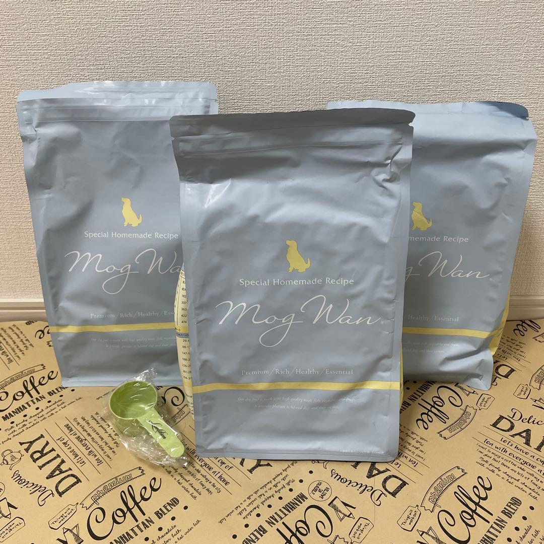 MogWan マグロ&白身魚 プレミアムドッグフード 3袋セット