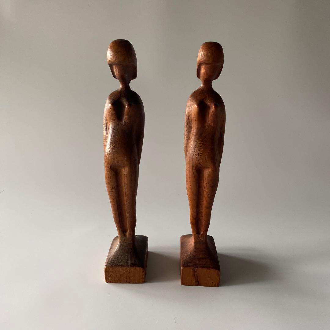 Arne Basse アルネ・バッセ チーク無垢 オブジェ デンマーク製