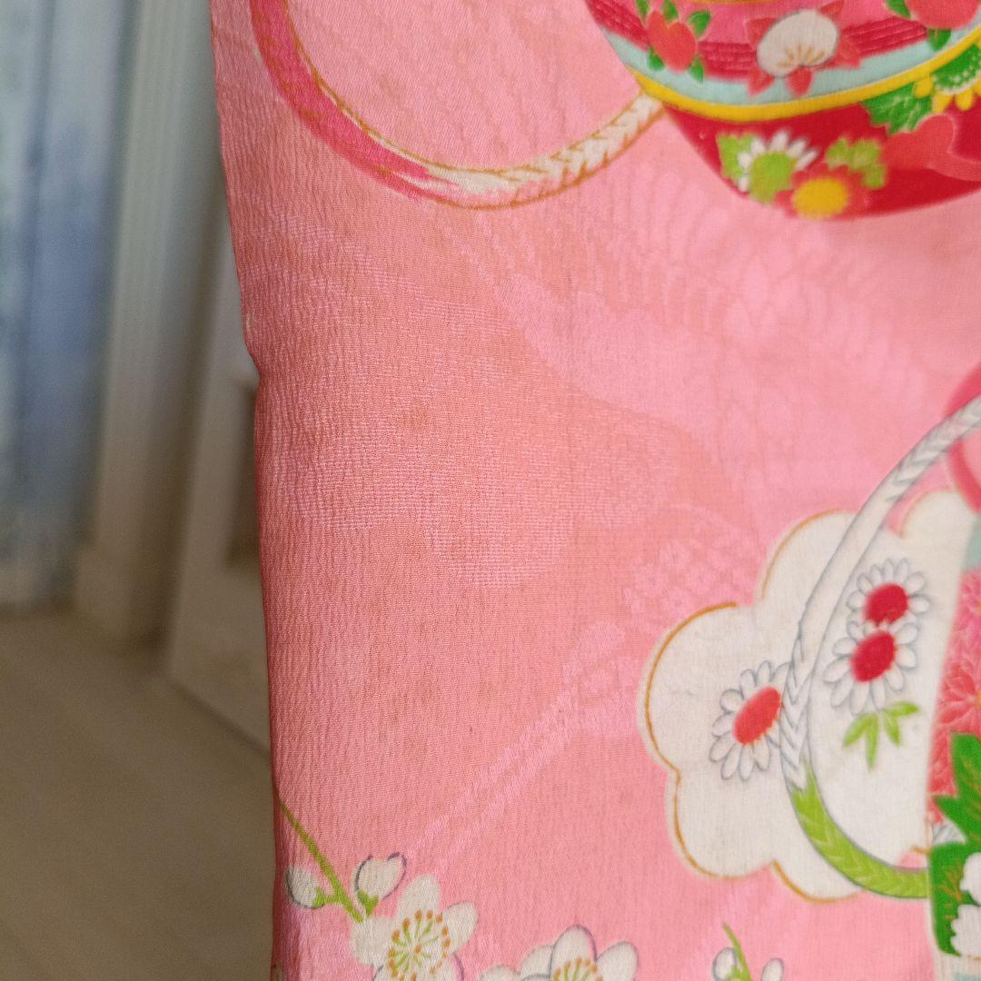 アンティークくすみピンクの着物単品