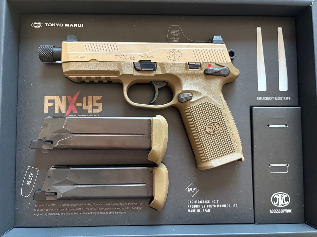 東京マルイ FNX-45 TACTICAL マガジン2本