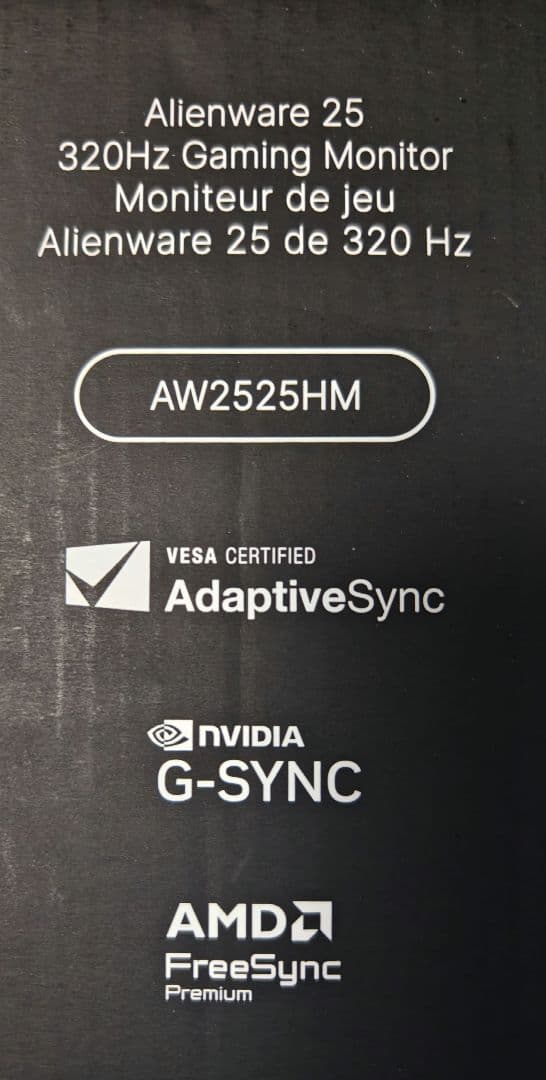 DELL AW2525HM 320Hz ゲーミングモニター