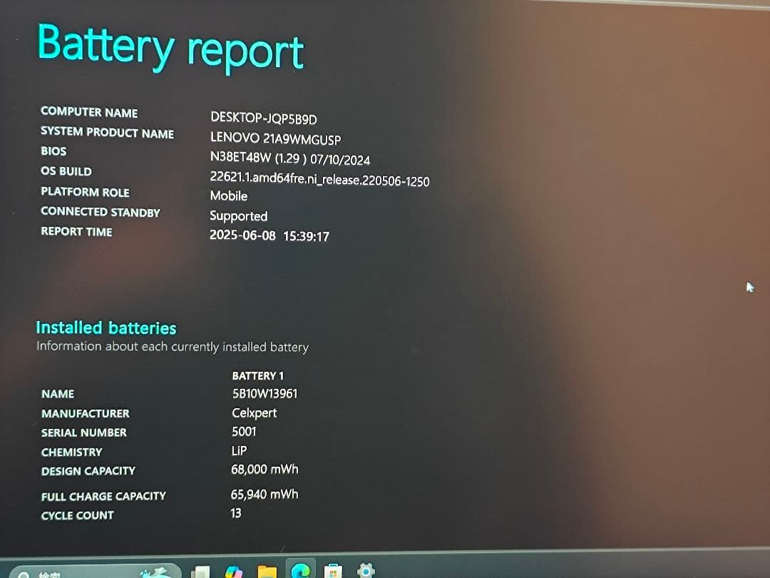 Windowsノート本体 Lenovo ThinkPad P15v Gen2 i7 64GB 512GB