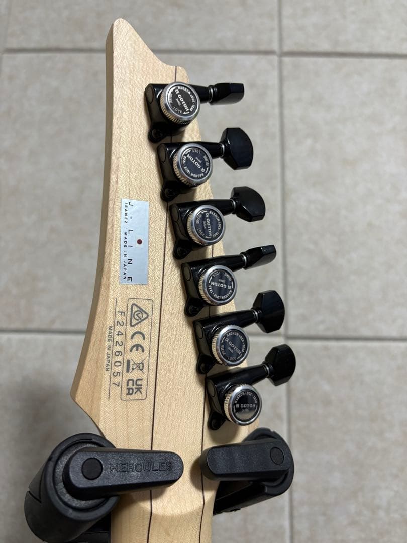 Ibanez　J-LINE　RG6HSHFX-BKF　本革ストラップ付