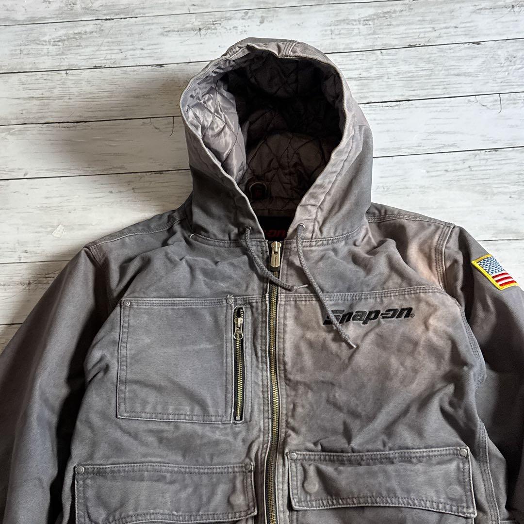 S*様 Snap-on スナップオン ダック アクティブジャケット グレー Lメ