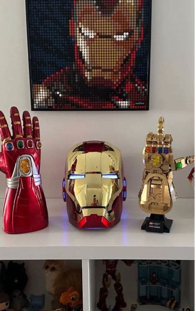 アイアンマンヘルメット自動開閉　音声認識開閉可能　AUTOKING ゴールド