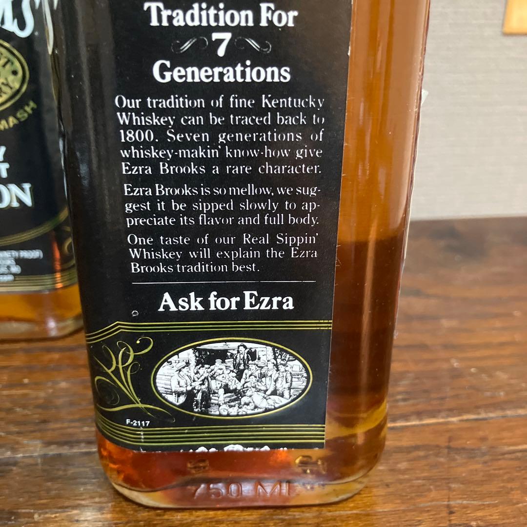 エズラ ブルックス ブラック 750ml 45% 4本