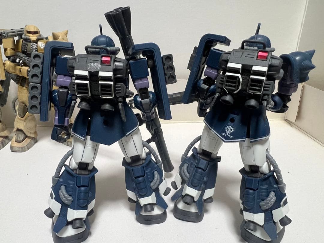 完成品 6体セットHG UCオリジンザクII /カスタム ウェザリング