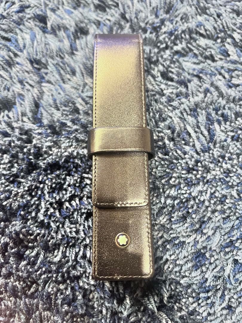 MONTBLANC ブラック　レザー 筆箱