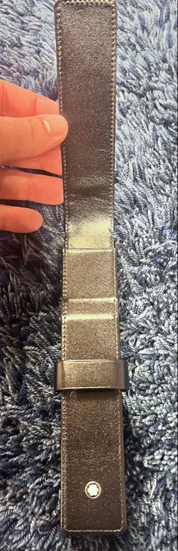 MONTBLANC ブラック　レザー 筆箱