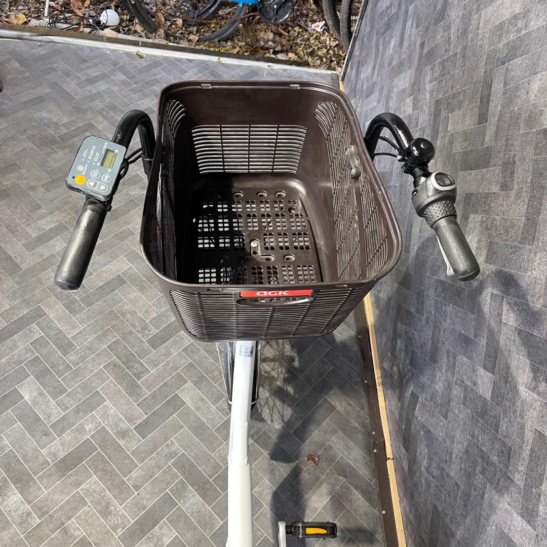 電動アシスト自転車 チャイルドシート付き ホワイト