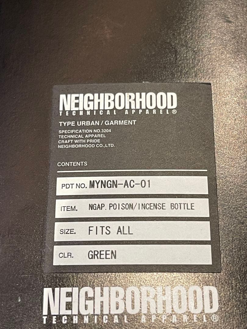 小物 NEIGHBORHOOD NGAP POISON Incense Bottle