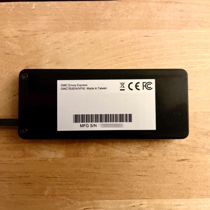 OWC Envoy Express 外付けSSD (NVMe) ケース