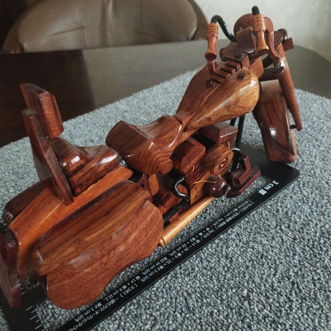 ハーレーダビッドソン 木製手作り 2023年のハワイ山火事 お見舞申し上げます