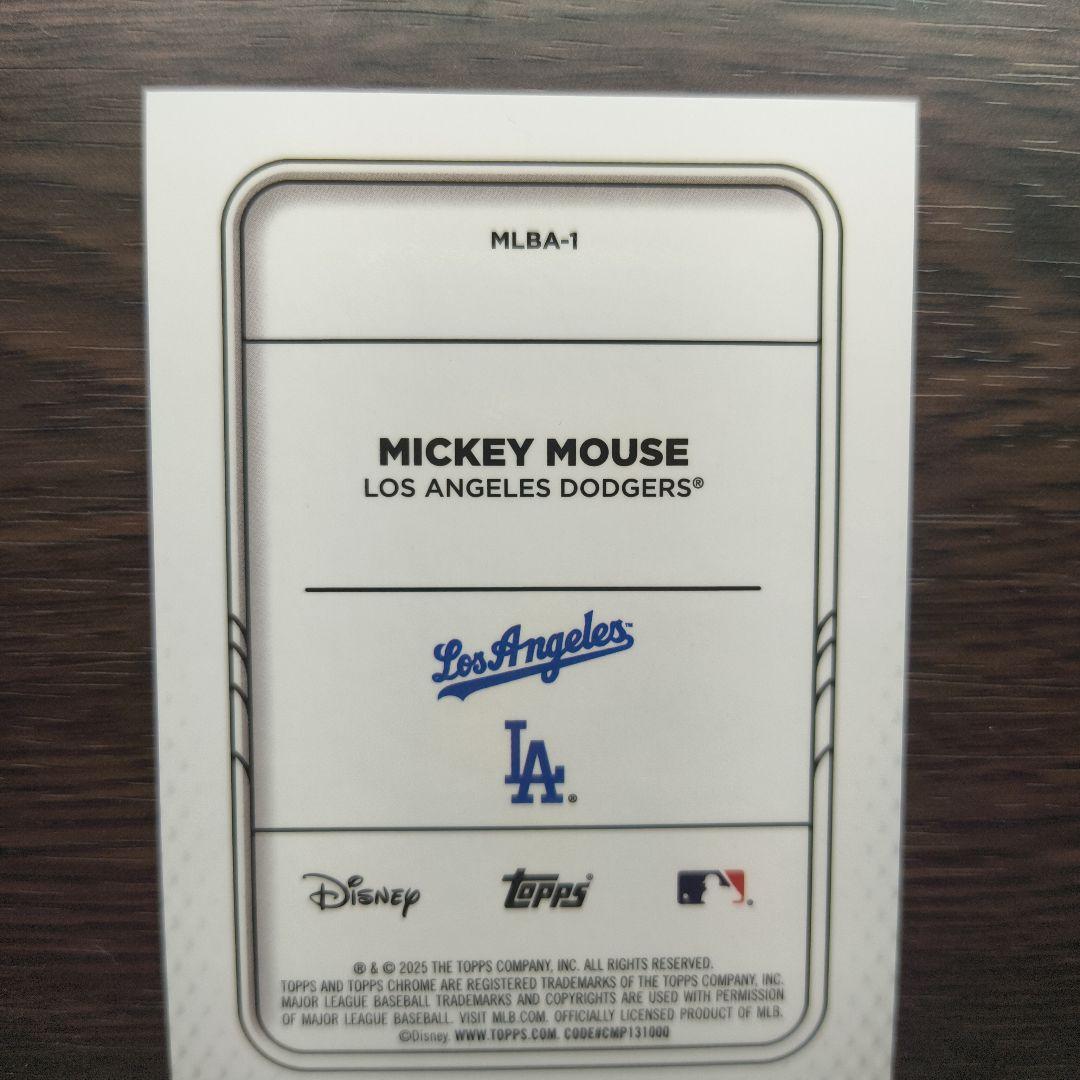ミッキー ロサンゼルス・ドジャース Topps chromeカード