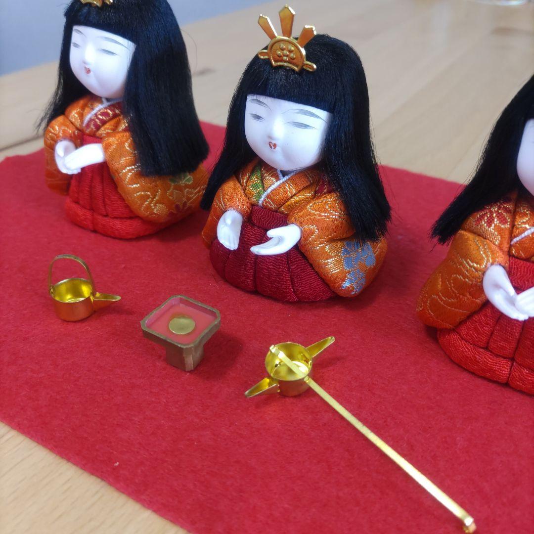 三人官女♡木目込人形♡ひな祭り