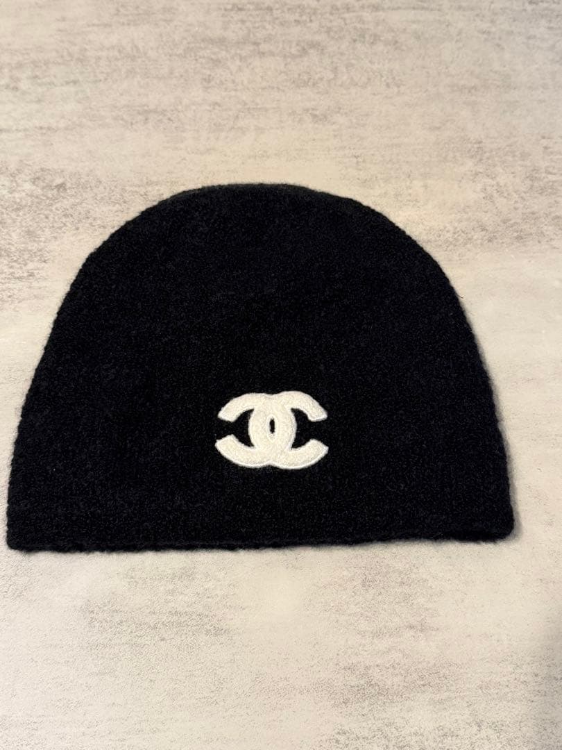 CHANEL ブラック ニット帽