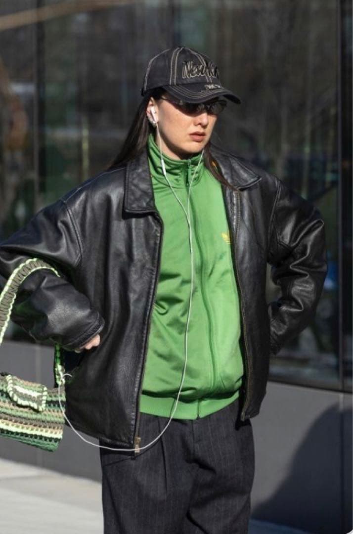 Columbia ブラックレザージャケット Lサイズ