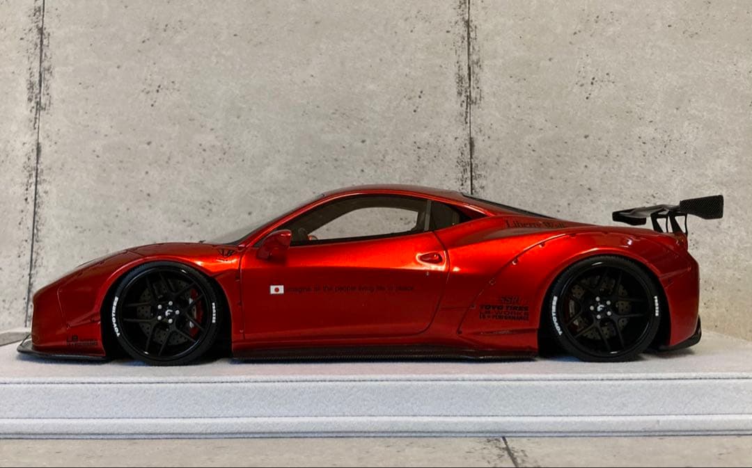 【限定10台】LBWK 1/18 フェラーリ 458 メタリックコルサ　新品