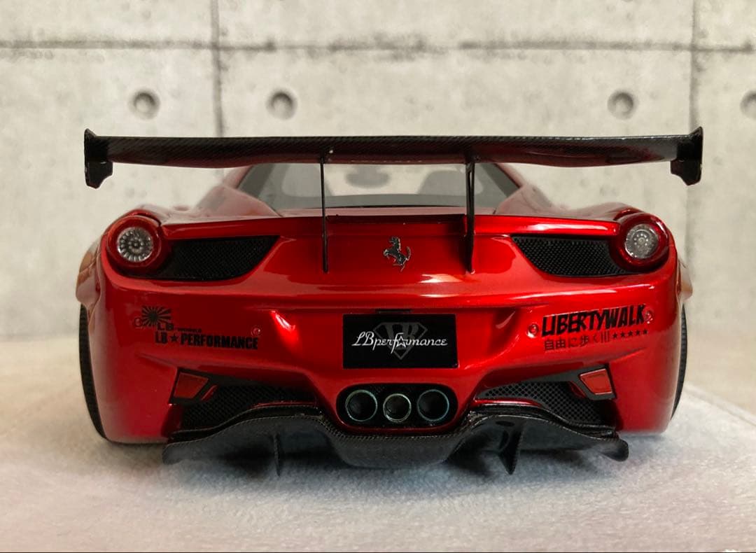 【限定10台】LBWK 1/18 フェラーリ 458 メタリックコルサ　新品