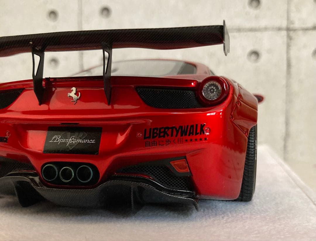 【限定10台】LBWK 1/18 フェラーリ 458 メタリックコルサ　新品