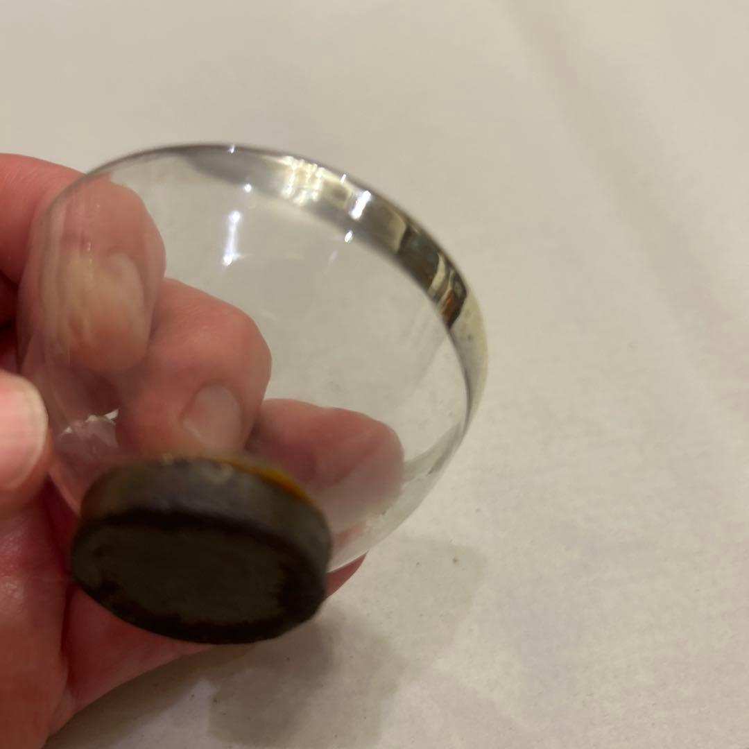 【値引き】大正ガラス　盃　お猪口　吹きガラス　気泡ガラス　クリアガラス　蔵出し