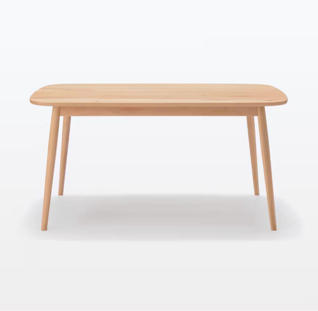 さくさく⭐︎無印良品 MUJI ブナ材テーブル 丸脚 150cm