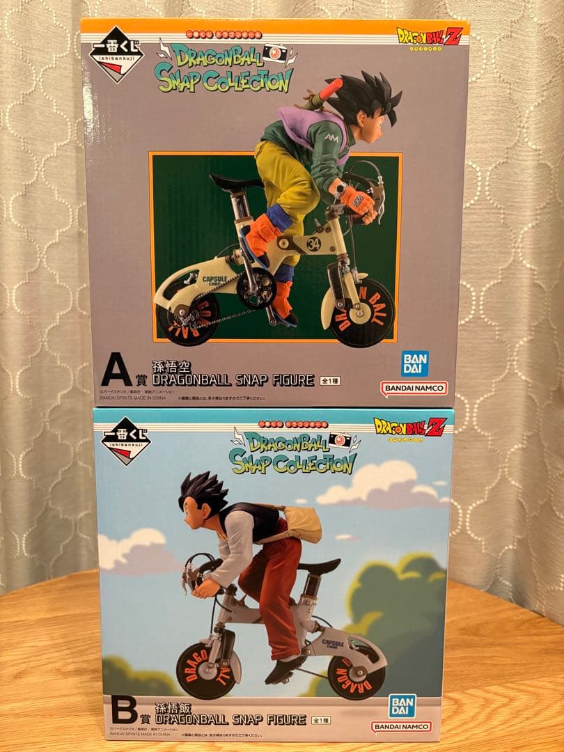 【新品未開封】ドラゴンボール 一番くじ スナップコレクション　悟空　悟飯　自転車