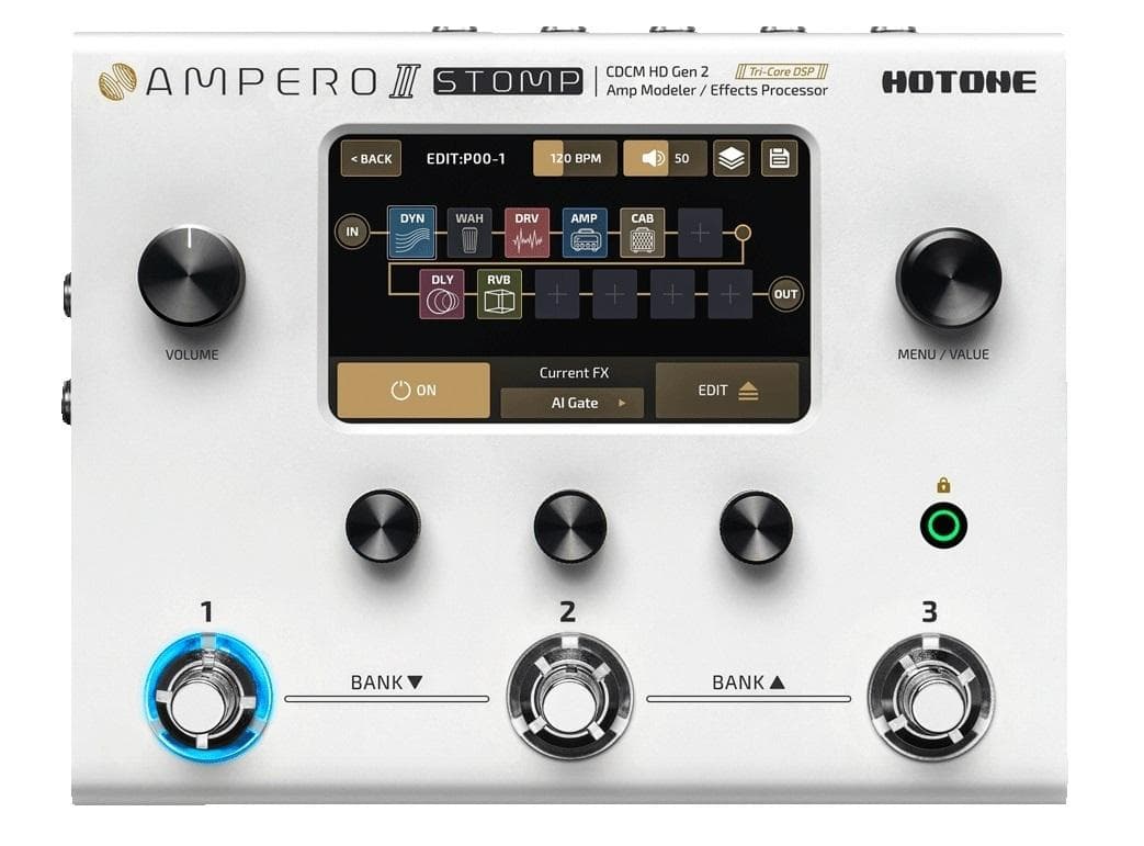 新品 HOTONE AMPERO II STOMP アンプモデラー エフェクター