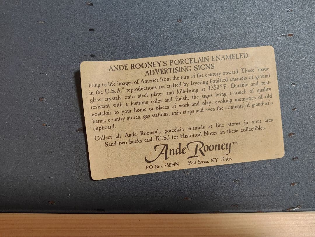 ホーロー看板 アンドルーニー ペプシ アメリカ ビンテージ アメリカン雑貨