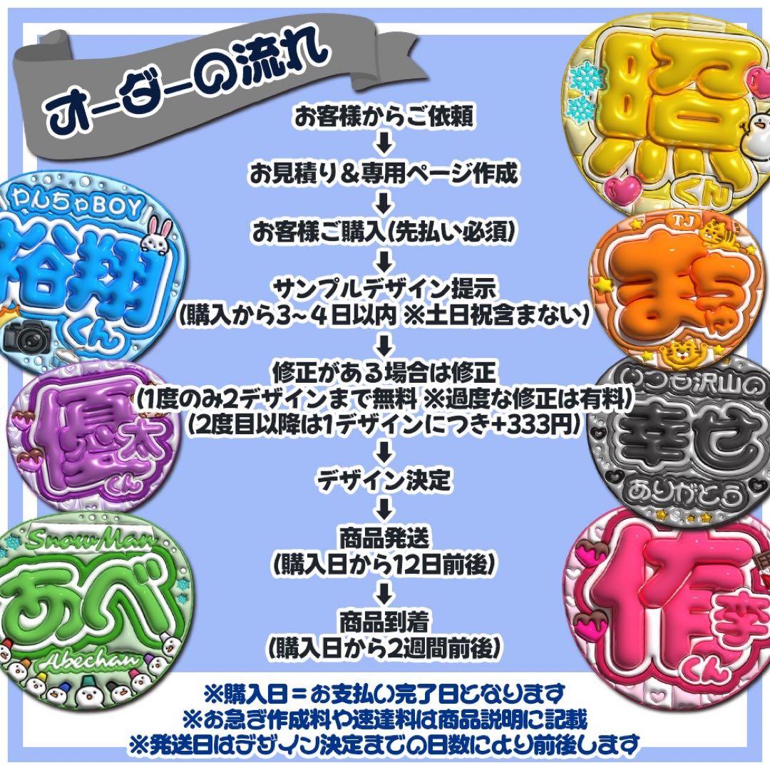 【通常発送・ぷっくり文字オーダー】みっきー様【全部で6枚】