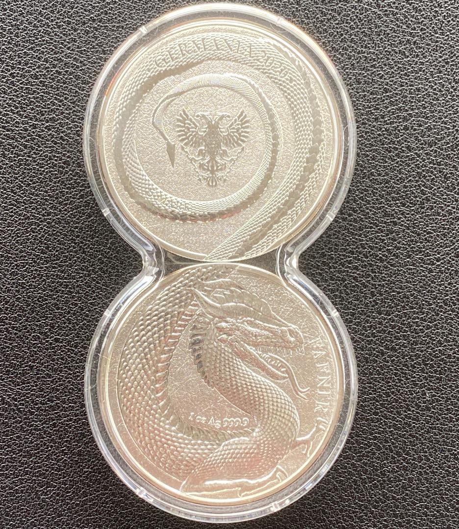 2020年 2 x 1オンス 銀貨 ファフニル ゲルマニア造幣局