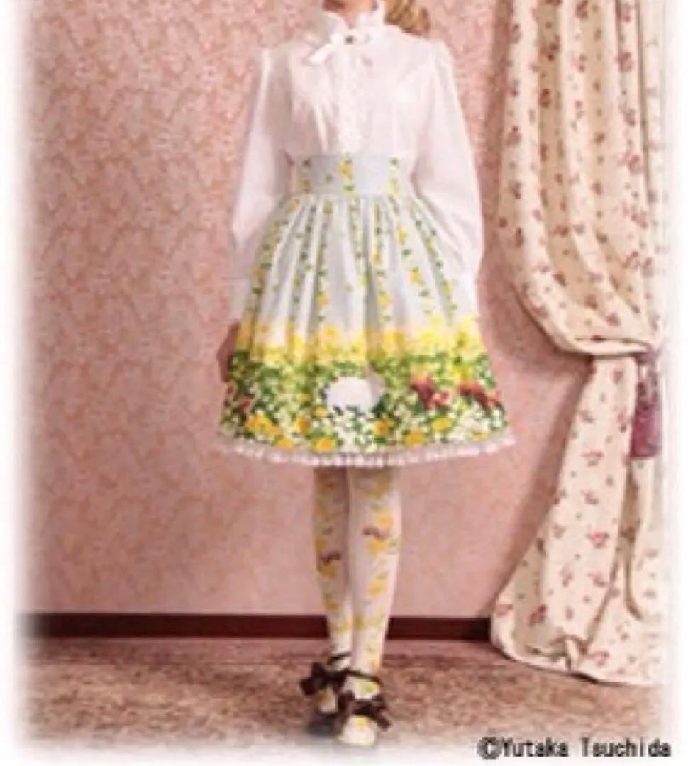 新品■送料無料■ イノセントワールド■土田穣コラボうさぎとりす柄スカート希少レア