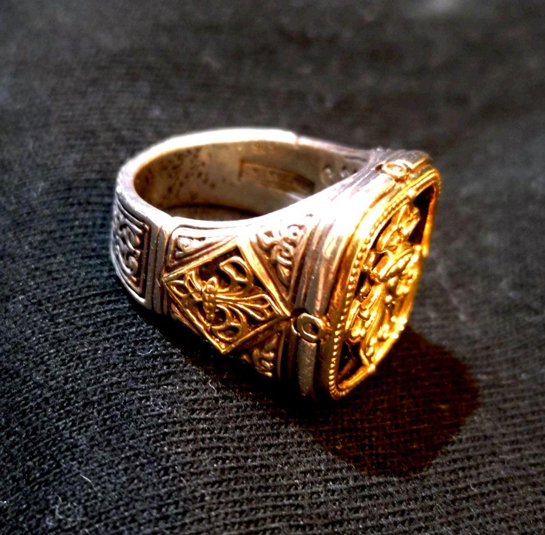 KONSTANTINO SV925+K18 リング　15.5号〜16号