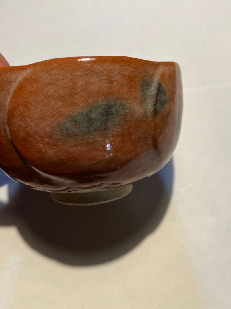 裏千家の茶器　陶器　ピンク　小鳥さん柄