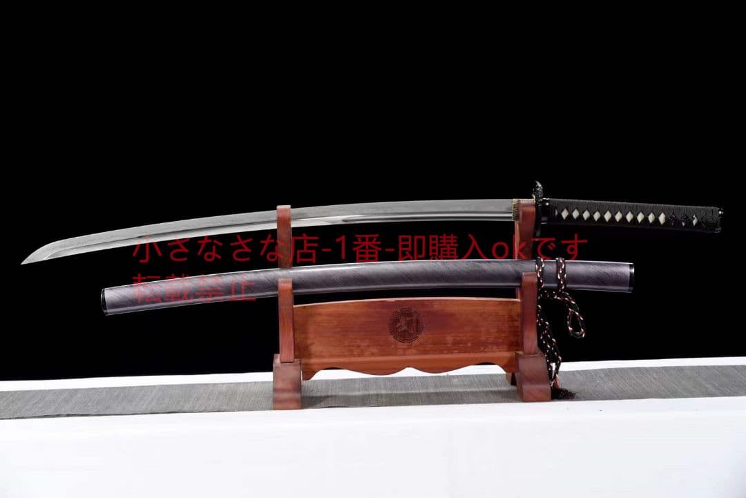 T10小烏丸焼刃三色研磨『黒爵侍』古兵器 武具 刀装具 日本刀 模造刀
