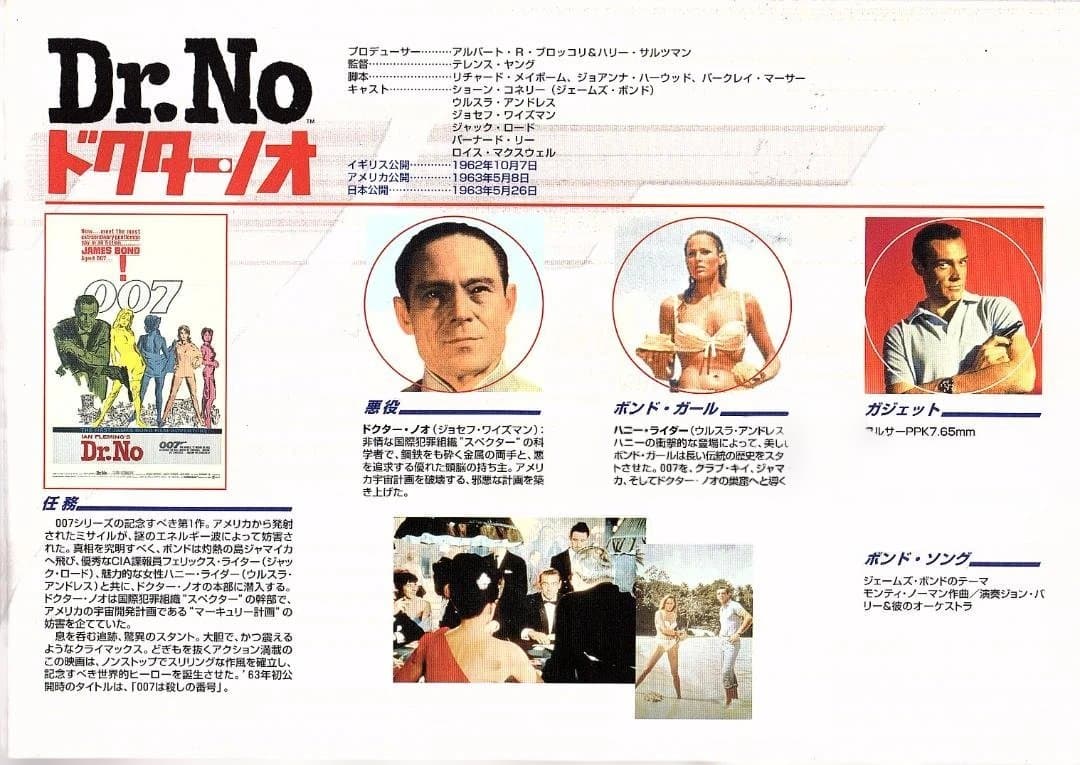 映画 ”００７ダイ・アナザディ”のポスター 、４０周年記念品のセットで新品未使用