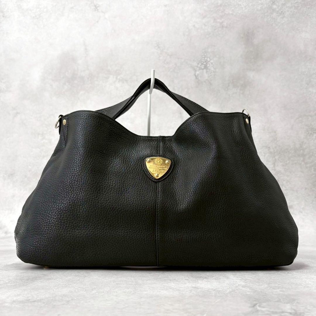 極美品◎アタオ　エルヴィ　ハンドバッグ　ショルダー　2way ゴールドプレート