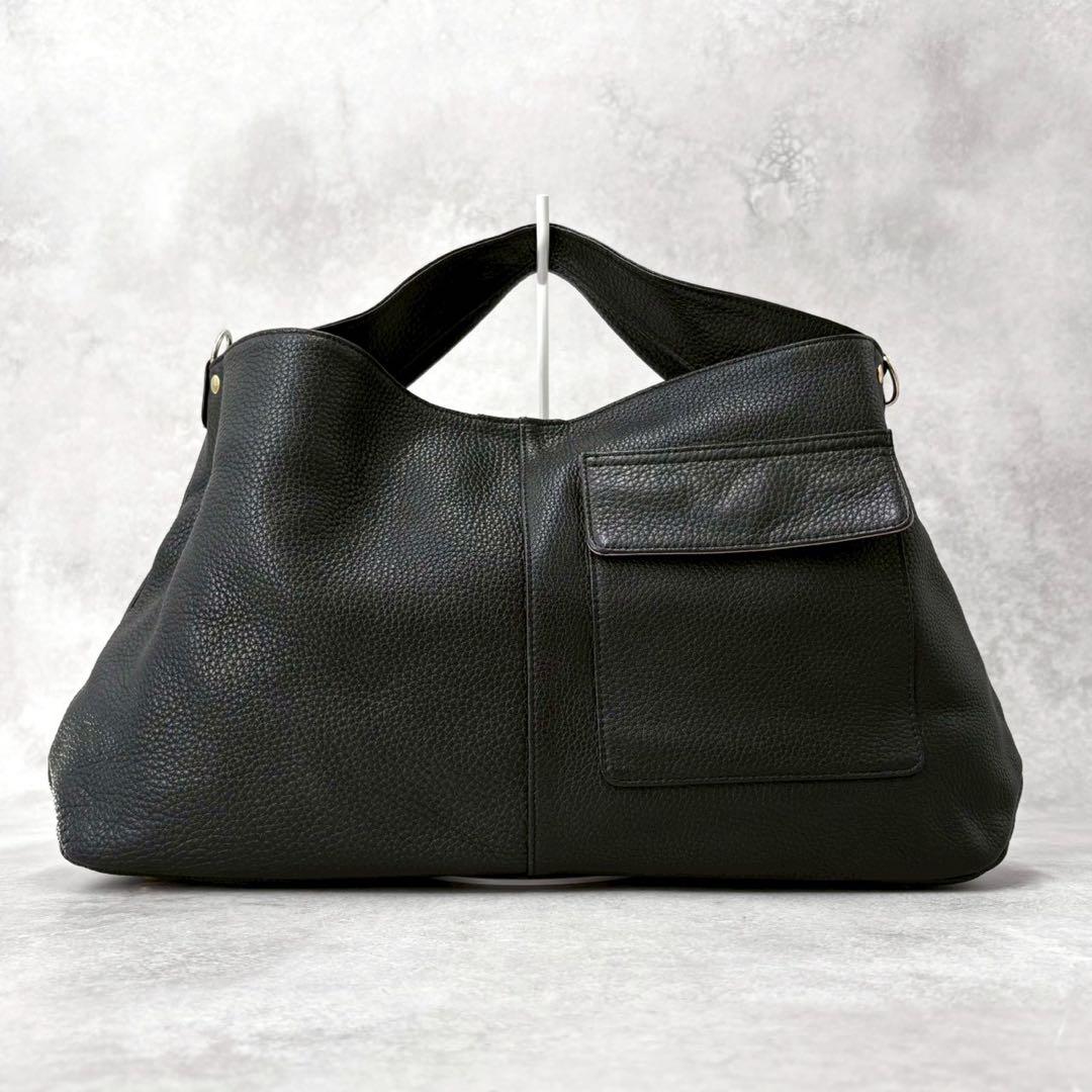 極美品◎アタオ　エルヴィ　ハンドバッグ　ショルダー　2way ゴールドプレート