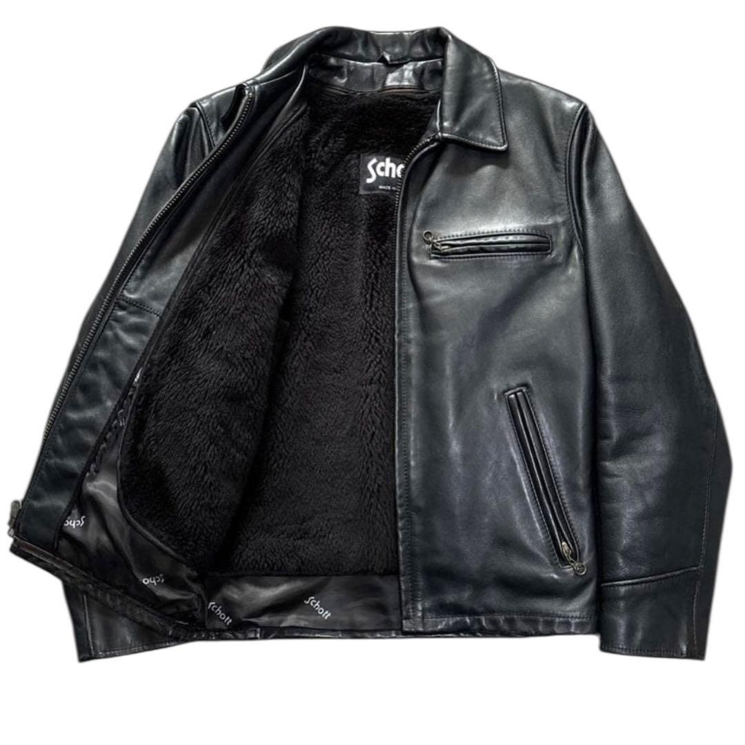 ひげお様　確認用　schott ボアライナー付 レザージャケット AT101