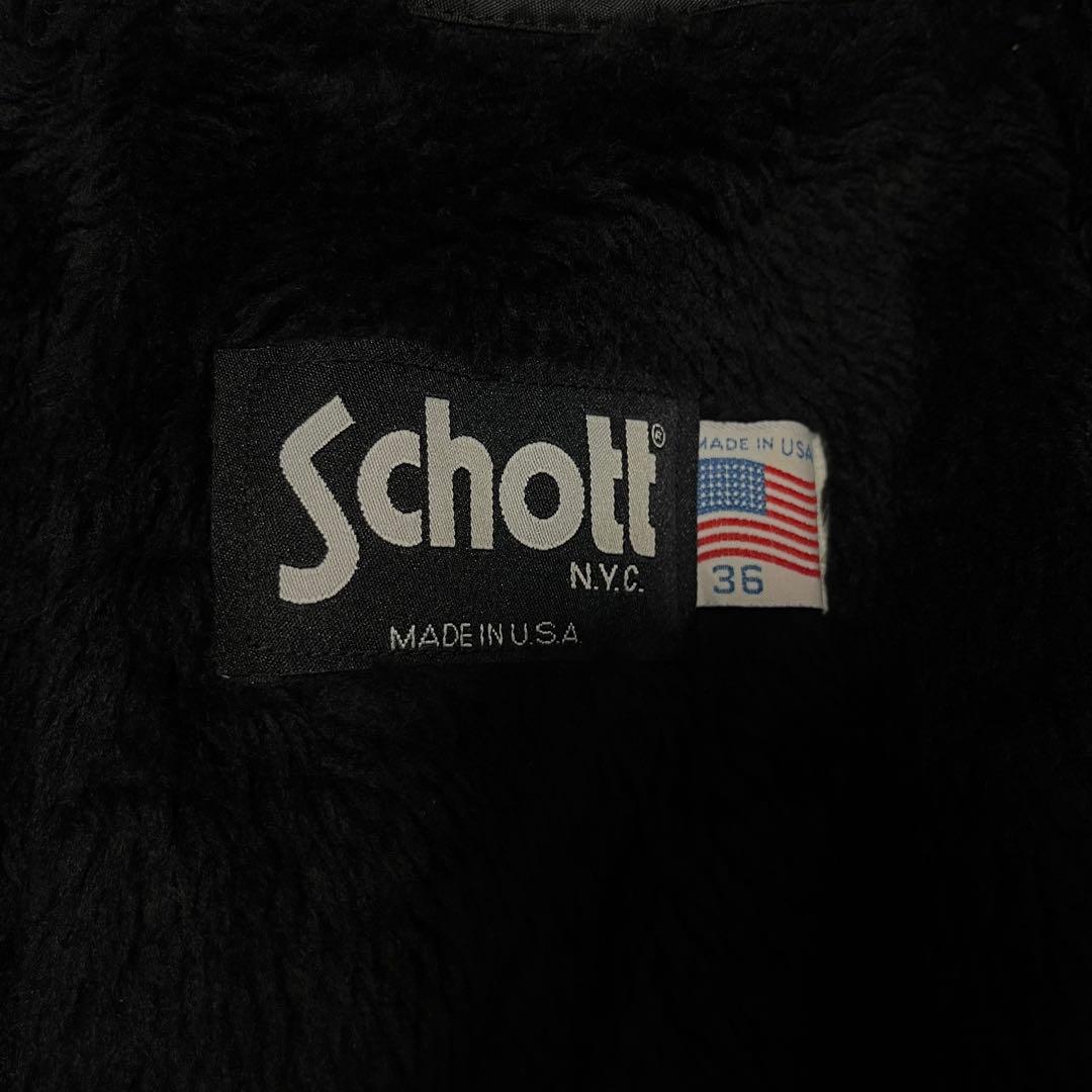 ひげお様　確認用　schott ボアライナー付 レザージャケット AT101