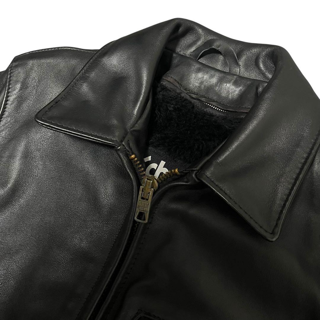 ひげお様　確認用　schott ボアライナー付 レザージャケット AT101
