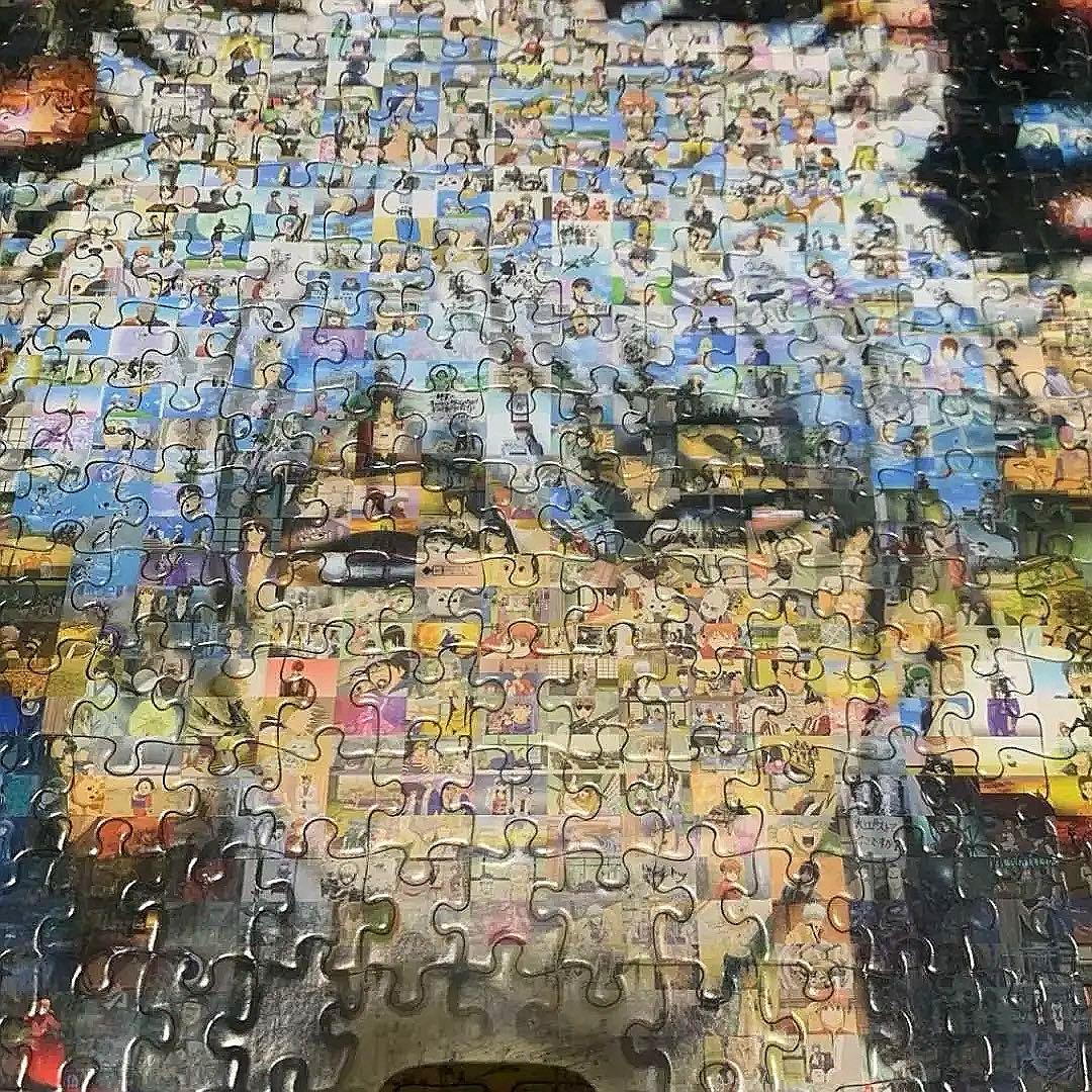 【廃盤】銀魂　ジグソーパズル　1000ピース　モザイクアート　フレーム付き