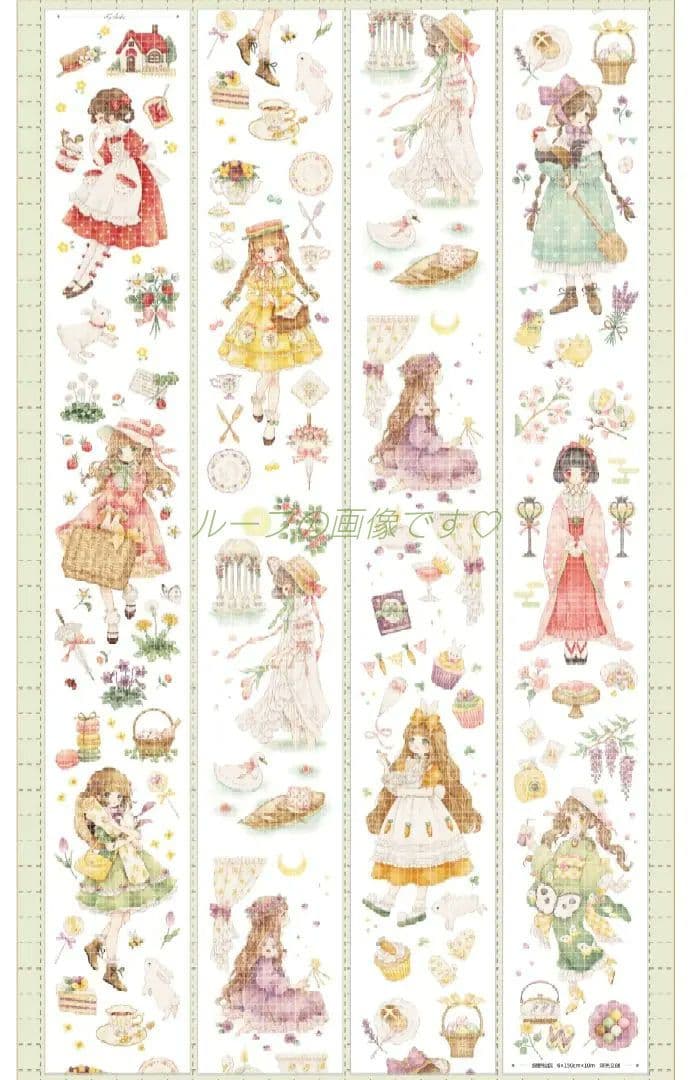 のこり１✩再販✩J266＃绿野仙踪(水晶)切り売り海外人物マステ女の子